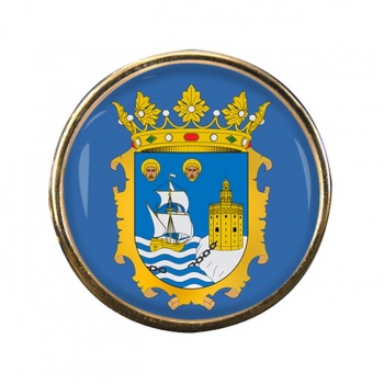 Santander (Spain) Round Pin Badge