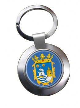 Santander (Spain) Metal Key Ring