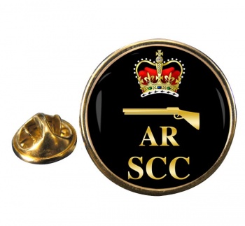 SCC Air Rifle Round Pin Badge