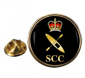 SCC Canoeing Round Pin Badge