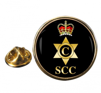 SCC Cook Round Pin Badge