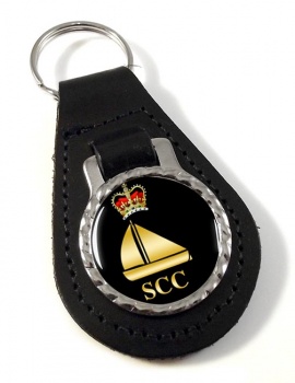 SCC Dinghy Leather Key Fob