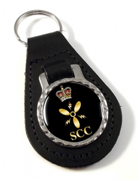 SCC Marine Engineering Leather Key Fob