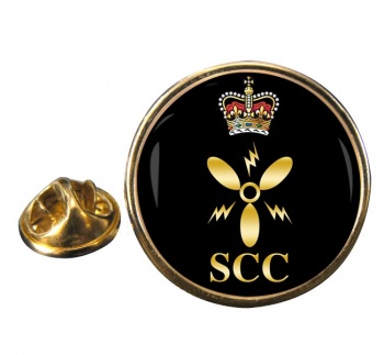 SCC Marine Engineering Round Pin Badge