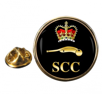 SCC Piping Round Pin Badge