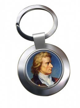 Friedrich Schiller Chrome Key Ring