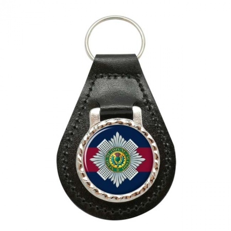 Scots Guards, British Army Leather Key Fob