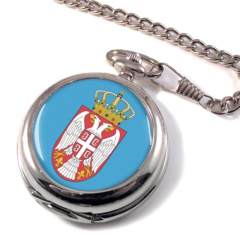 Coat of Arms Српски Грб (Serbia) Pocket Watch