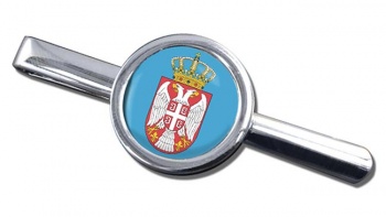 Coat of Arms  (Serbia) Round Tie Clip