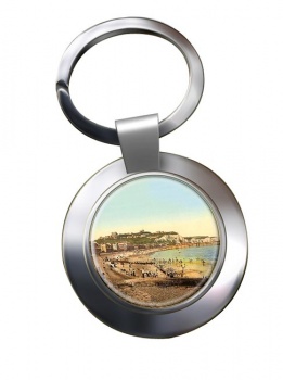 Sea Front Dover Chrome Key Ring