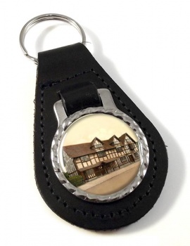 Shakespeare's Birthplace Stratford-upon-Avon Leather Key Fob