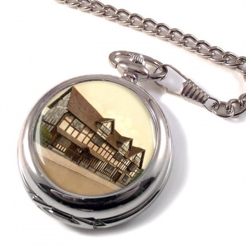 Shakespeare's Birthplace Stratford-upon-Avon Pocket Watch