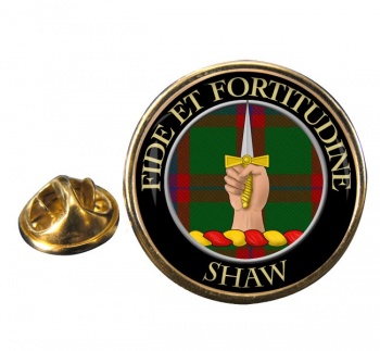 Shaw Scottish Clan Round Pin Badge