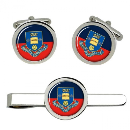 Sheffield University Officers' Training Corps UOTC, British Army Cufflinks and Tie Clip Set