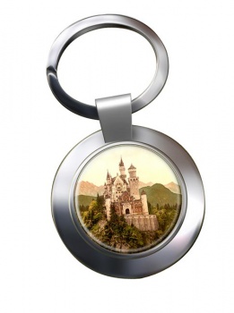 Schloss Neuschwanstein Bavaria Chrome Key Ring