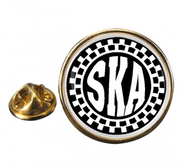 Ska Round Pin Badge