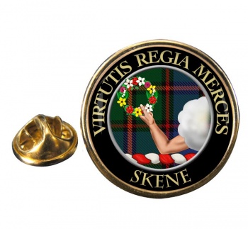 Skene Scottish Clan Round Pin Badge