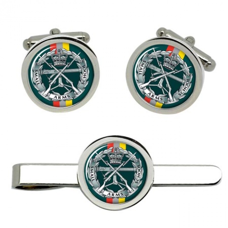 Small Arms School Corps (SASC), British Army ER Cufflinks and Tie Clip Set