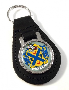 Smith Scotland Coat of Arms Leather Key Fob