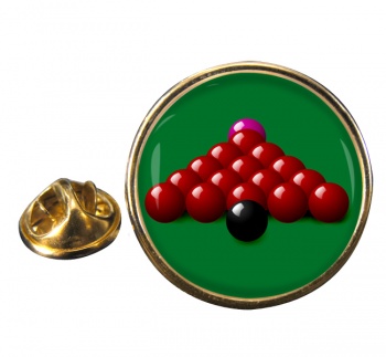 Snooker Round Pin Badge