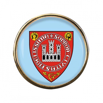Sopron Round Pin Badge