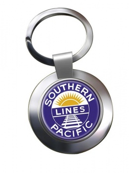 Southern Pacific Chrome Key Ring