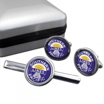 Southern Pacific Cufflink and Tie Clip Set