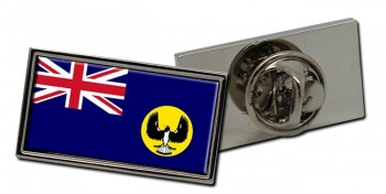 South Australian Pig Shrike Flag Pin Badge