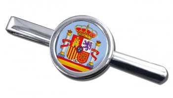 Coat of Arms Escudo de Espana (Spain) Round Tie Clip
