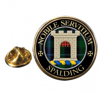 Spalding Scottish Clan Round Pin Badge