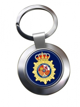 Cuerpo Nacional de Policía Chrome Key Ring