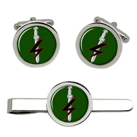 Special Forces Support Group (SFSG), British Army Cufflinks and Tie Clip Set