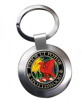 Spottiswood Scottish Clan Chrome Key Ring