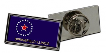 Springfield IL Flag Pin Badge