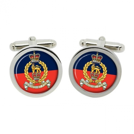 Staff and Personnel Support (SPS) Branch, British Army ER Cufflinks in Chrome Box