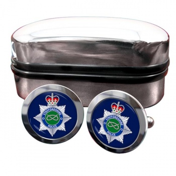 Staffordshire Police Round Cufflinks