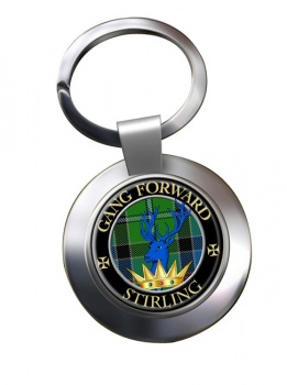 Stirling Scottish Clan Chrome Key Ring