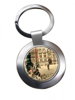 St. Marks Square Venice Chrome Key Ring