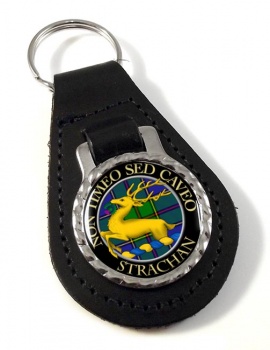 Strachan Scottish Clan Leather Key Fob