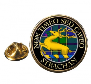 Strachan Scottish Clan Round Pin Badge