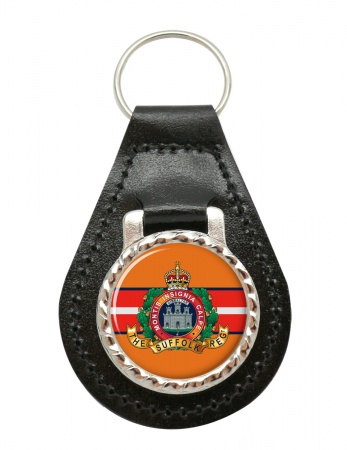 Suffolk Regiment, British Army Leather Key Fob