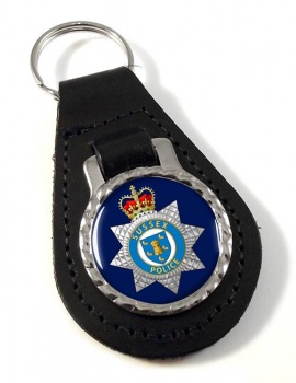 Sussex Police Leather Key Fob
