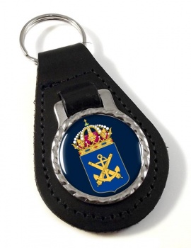 Svenska marinens (Swedish Navy) Leather Key Fob
