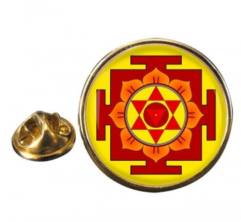 Tara Yantra Round Pin Badge