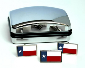 Texas Flag Cufflink and Tie Pin Set