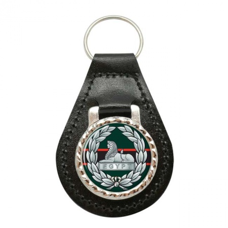 The Rifles (Back Badge), British Army Leather Key Fob