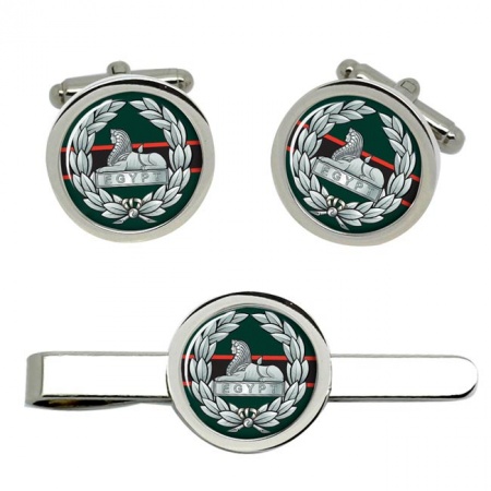 The Rifles (Back Badge), British Army Cufflinks and Tie Clip Set