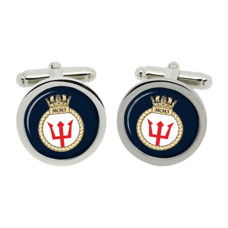 Third Mine Counter Measures Squadron (MCM3), Royal Navy Cufflinks in Box