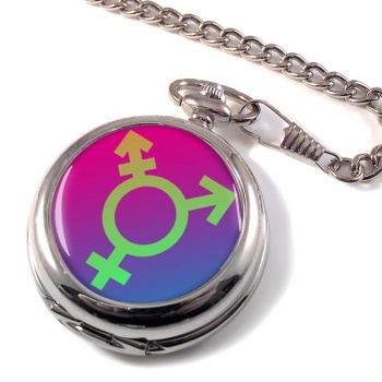 Transgender Symbol Pocket Watch
