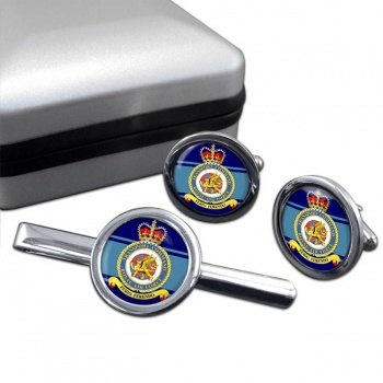 Transport Command (Royal Air Force) Round Cufflink and Tie Clip Set